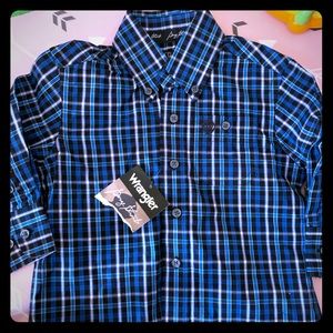 NWT toddler boys WRANGLER shirt